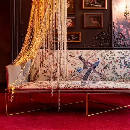 Диван трехместный «Императорский сад» Эйфель беж