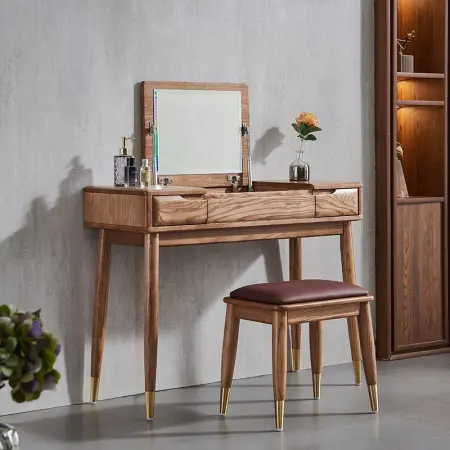 Туалетный столик  100см с двумя ящиками и зеркалом Твигги