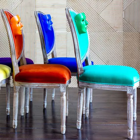 Стул «Луи / Изумруд» (бархат, лесной орех)