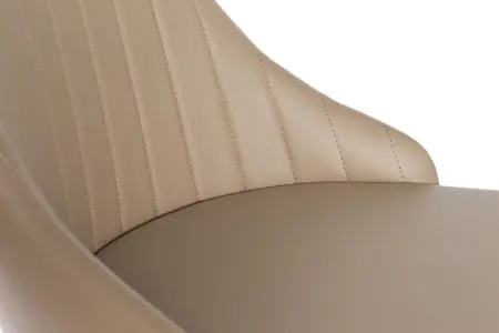 Стул бежевый, экокожа 44х58х90 см