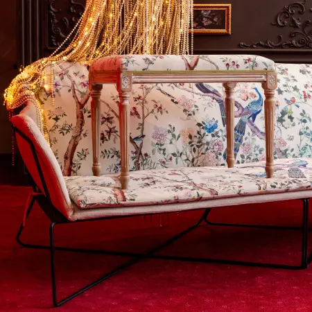 Диван трехместный «Императорский сад» Эйфель грей