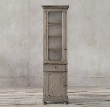 Шкаф-витрина узкая высокая Сент-Джеймс