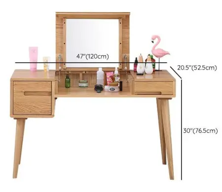 Косметический столик с откидной крышкой Твигги