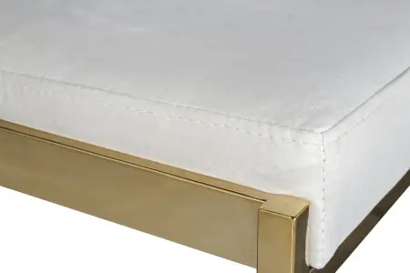 Стул барный, велюр светло-серый/золото 49х55х85