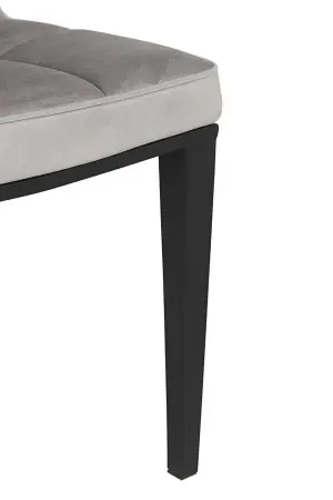 Стул мягкий со спинкой серый 84 см