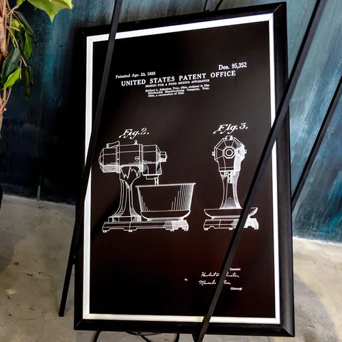 Арт-постер «Патент Герберта Джонстона на миксер Kitchen Aid»