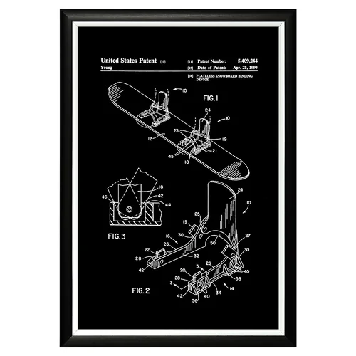 Арт-постер «Патент на сноуборд, 1995»