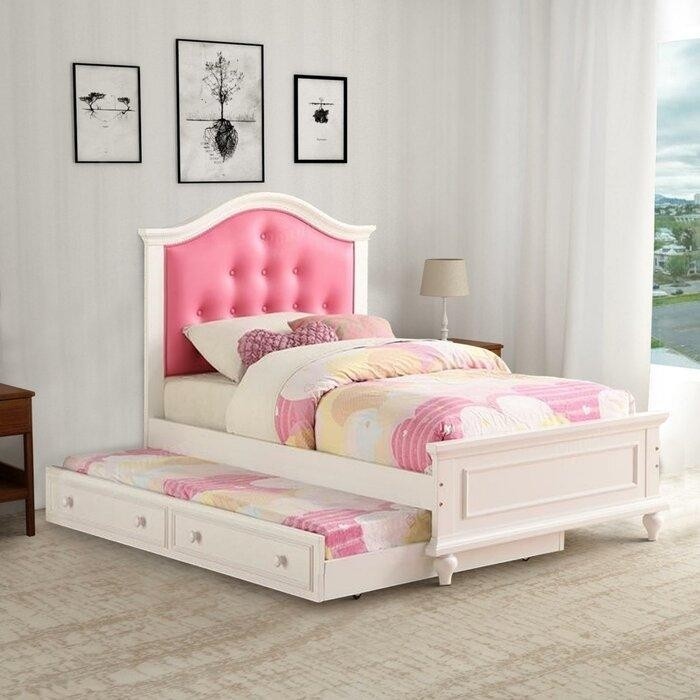 Раскладная розово-белая кровать из дерева.jpeg