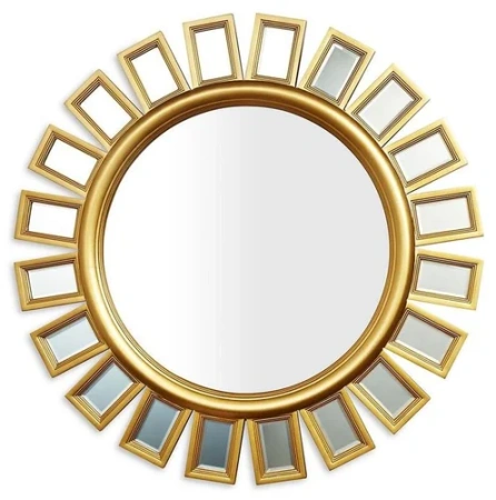 Зеркало в круглой раме Эштон Gold