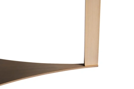 Журнальный столик черный круглый с металлическими ножками