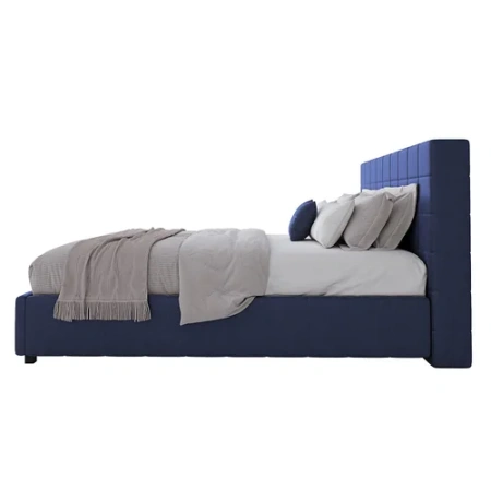 Кровать двуспальная 180х200 синяя Shining Modern