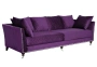 Диван Sorrento 250 трехмест., велюр фиолетовый Ром98 250х101х90