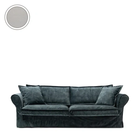 Диван Carlton 3.5 Seater, хлопок, пепельно-серый