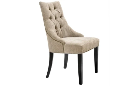 Стул велюр бежевый 89х46х52см