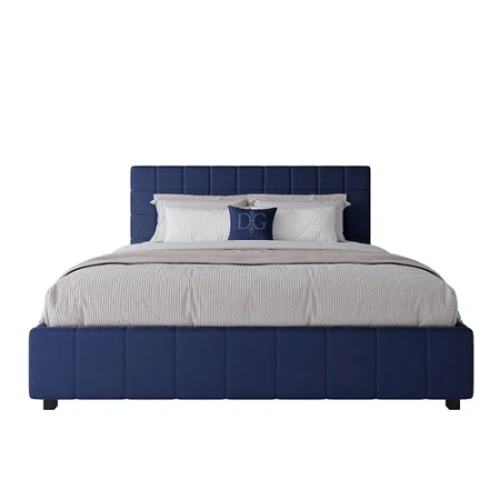 Кровать двуспальная 180х200 синяя Shining Modern