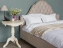 Кровать двуспальная 180х200 желтая с каретной стяжкой Alina Tufted Wheat