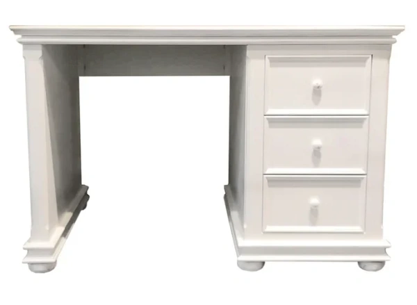 Стол письменный Нордик тумба справа, Белый (Нордик, Бретань)
