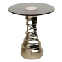 Стол журнальный Циклон, золотой d.46хh.49см