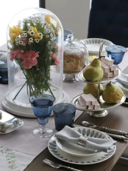 Клош с белым основанием малый "Сфера"