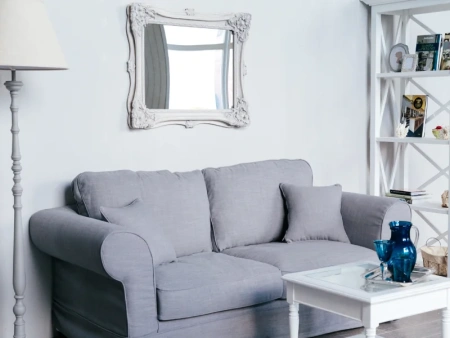 Диван Bond Street, 3,5 мест, ткань оксфорд, серый стальной