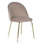 Стул велюр бежевый, мет.ножки 50х53х77см