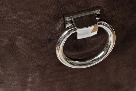 Стул с кольцом (бархат фактурный Коричневый) 47х52х98