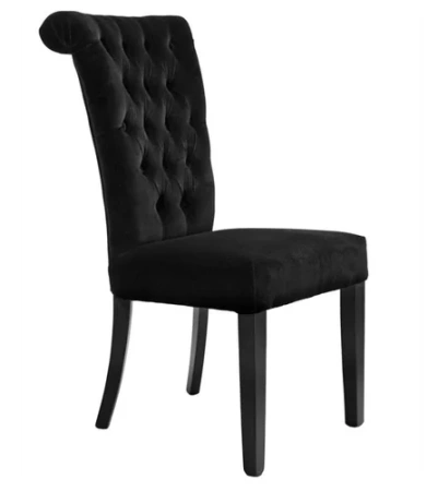 Стул черный бархатный 98х47х52 см