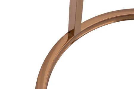 Приставной столик белый мраморный с золотым основанием, 2 штуки