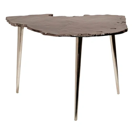 Стол журнальный металлич. цвет бронза 52х31х37см