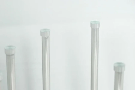 Журнальный столик стеклянный круглый на основании хром 100 см Grozdi