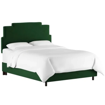 Кровать двуспальная 180х200 зеленая Paxton Emerald Velvet