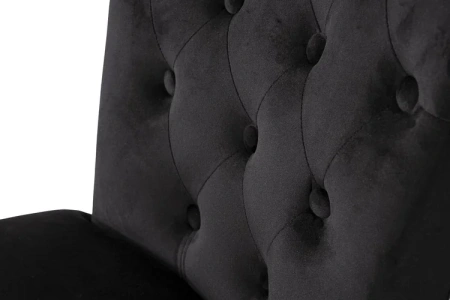 Стул 597 велюр черный Riv100 98х101х88см