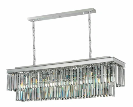 Люстра Odeon L110 Silver серая, прозрачная