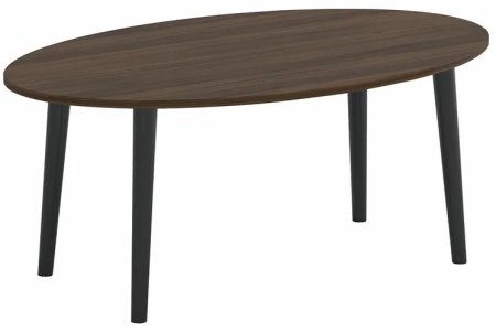 Стол журнальный Ellips коричневый;черный