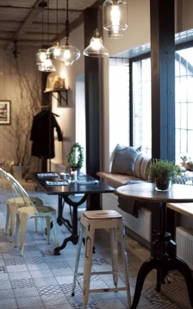 Табурет барный tolix белый "Мануфактура"