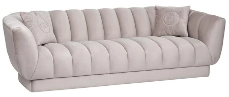 Диван Fabio трехмест. велюр беж.Gen105 239х95х72см,2 подушки