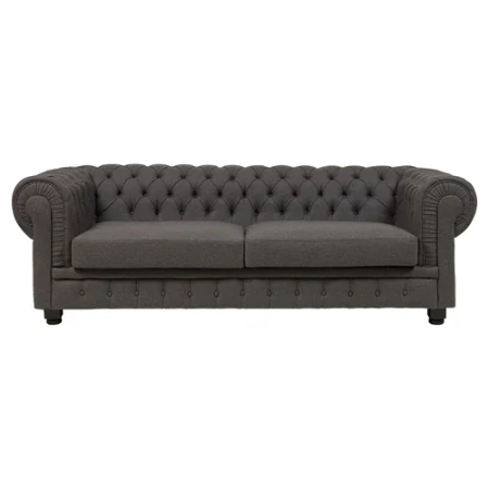 Диван Честерфилд Sir William прямой серый