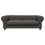 Диван Честерфилд Sir William прямой серый