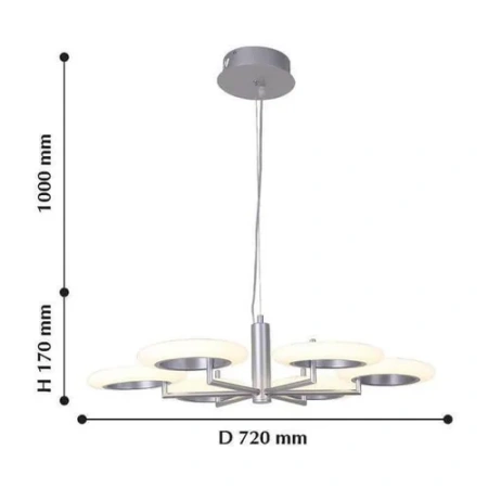 Подвесная светодиодная люстра Favourite Annuli -P