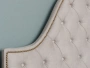 Кровать двуспальная 180х200 желтая с каретной стяжкой Alina Tufted Wheat
