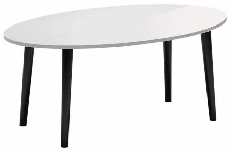 Стол журнальный Ellips белый;черный
