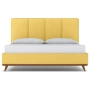 Кровать двуспальная 180х200 желтая Carter Gold