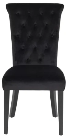 Стул 597 велюр черный Riv100 98х101х88см