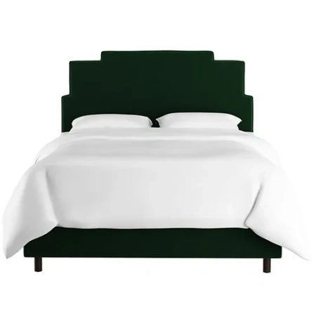 Кровать двуспальная 180х200 зеленая Paxton Emerald Velvet