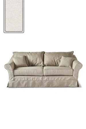 Диван Bond Street, 2,5 мест, ткань оксфорд, белый