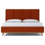 Кровать двуспальная 180х200 красная Carter Pumpkin