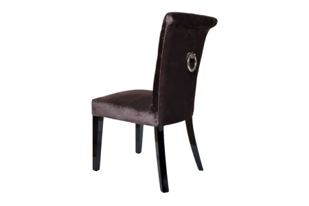 Стул с кольцом (бархат фактурный Коричневый) 47х52х98