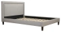 Кровать двуспальная 180х200 серая Laval Upholstered