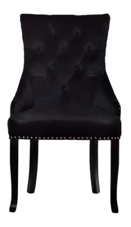 Стул велюр черный 63х56х99см