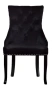 Стул велюр черный 63х56х99см